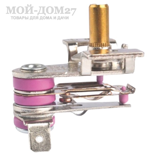 Регулятор механический от ЭВН (биметаллический) | Мой-Дом27 | Универсальный биметаллический терморегулятор
Используется в водонагревателях, умывальниках и душевых баках торговой марки Акватекс и ВИХРЬ для поддержания заданной температуры